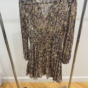 Maje Multicolor Long Sleeve Dress